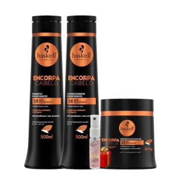 Imagem de Kit Haskell Encorpa Shampoo 500ML 1 Condicionador 500ML 1 Mascara 500M