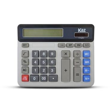 Imagem de Calculadora Grande de Mesa VIsor 12 Digitos Balcão Comercial - Kaz
