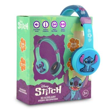 Imagem de Fone de Ouvido Com Fio Infantil Disney Stitch P2 Ajustável-Unissex