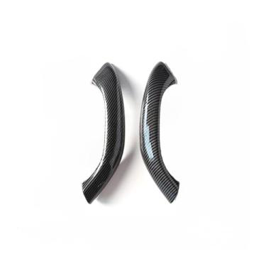 Imagem de Maçaneta interna esquerda e direita para porta de carro, compatível com bmw x1 x2 f48 f49 f39 2016-2020, substituição de acabamento da tampa externa(Carbon Fiber 2)