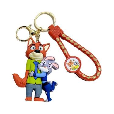 Imagem de Zootopia 2 Disney Boneco De PVC Fofo Chaveiro Pingente De Bolsa Charme