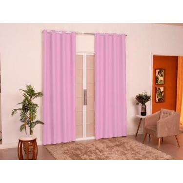 Imagem de Cortina antonella micropercal 180 fios tamanho 2,00 x 1,80 - morada do