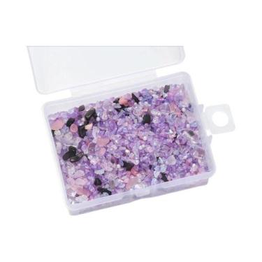 Imagem de Cristais De Vidro Mistos E Pedras Trituradas 50g Para Resina Epóxi, En