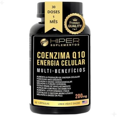 Imagem de Coenzima Q10 Ubiquinol 200 mg – Suplemento Alimentar em Cápsulas – 60 Unidades