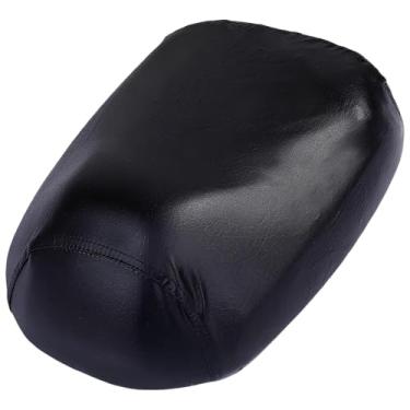 Imagem de LUMINFLY Capa de assento de bicicleta elétrica impermeável com padrão de elefante preto, capa de assento de scooter elétrica de couro PU, 12 x 31 x 16 cm, compatível com bicicletas compartilhadas