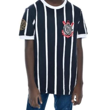 Imagem de Camiseta Retrô Corinthians Democracia 1982 Infantil Coimbra-Masculino