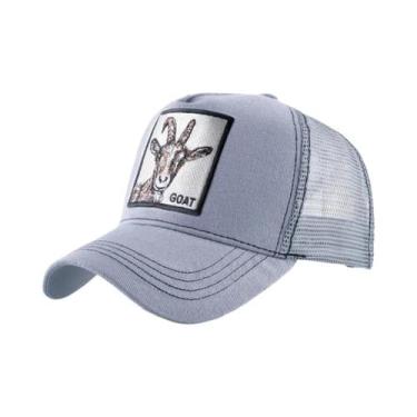 Imagem de Boné Trucker Unissex Ajustável Com Bordado De Animais, Chapéu De Beise