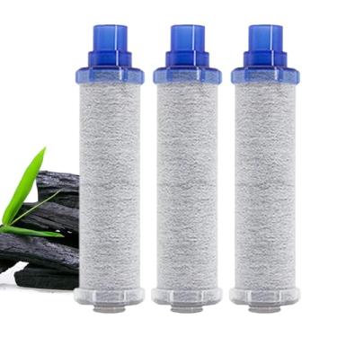 Imagem de Filtros de água de substituição – 3 peças de filtragem de pia 11,6 x 2,8 cm | Filtro amaciante de água | para cozinha doméstica, poço, banheiro, trailer, bancada, beber