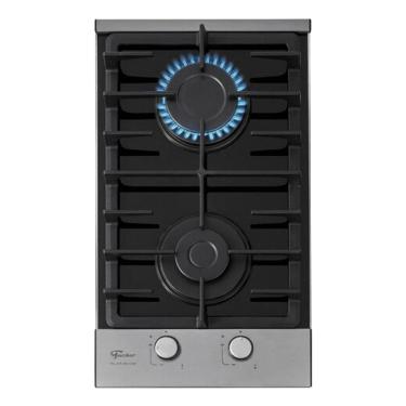 Imagem de Cooktop 2 Bocas A Gas Vidro Preto Compact - Fischer