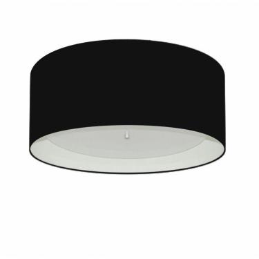 Imagem de Plafon Para Dormitório Cilíndrico Sd-3161 Cúpula Cor Preto Branco