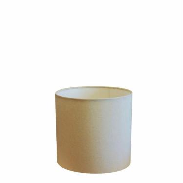 Imagem de Cúpula Abajur E Luminária Cilíndrica Vivare Cp-7005 ø18x18cm - Bocal Nacional Algodão-crú