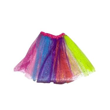 Imagem de Saia de Tule Colorida com Glitter - sem marca