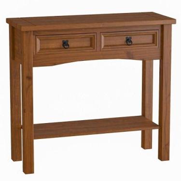 Imagem de Aparador De Sala Rústico 100% Madeira 2 Gavetas Imperial Imbuia Fosco 