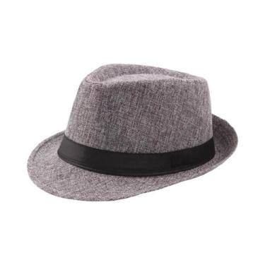 Imagem de Chapéu Fedora De Palha Unissex Para O Verão, Estilo Jazz, Casual E Mod