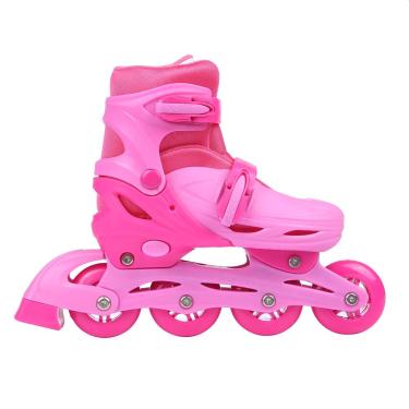 Imagem de Patins Inline Play&Fun Rosa Tamanho 28 a 31
