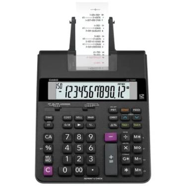 Imagem de Calculadora Casio Hr-150rc, 2 Cores De Impressão, 2.0 Linha, Acompanha Bobina, Fonte De Alimentação, Preta