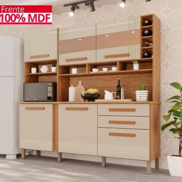 Imagem de Cozinha 6 Portas 2 Gavetas ágata Com Espelho