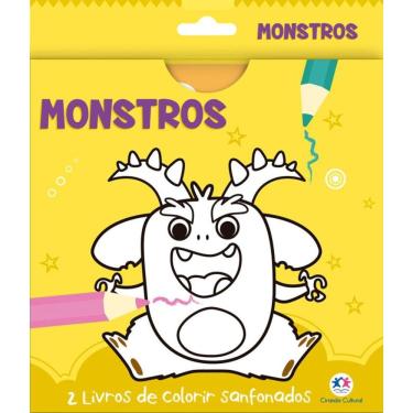 Imagem de Monstros - 2 livros de colorir sanfonados