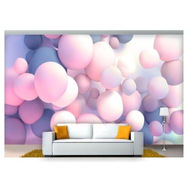 Imagem de Papel De Parede Profundidade Bolas Arte 3D At43