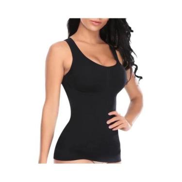 Imagem de Camiseta Modeladora Feminina Com Controle De Barriga, Colete Redutor D