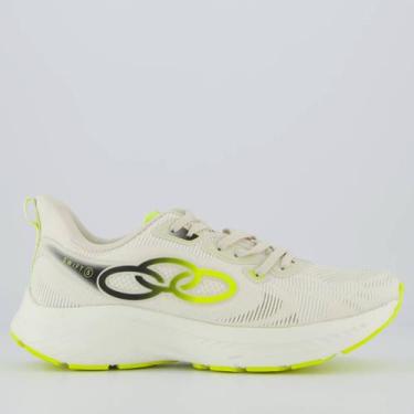 Imagem de Tênis Olympikus Swift 5 Feminino Off White e Amarelo, 37