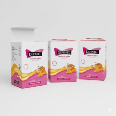 Imagem de Kit Cera Depilatória Em Tablet 4 Unidades Com Mel 1kg Depimiel, 3 Unid
