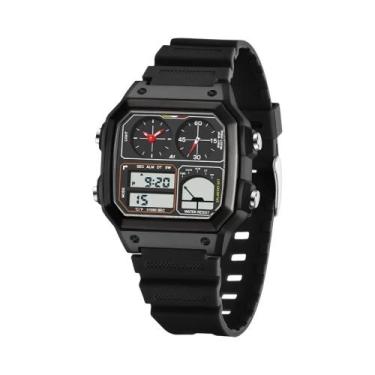 Imagem de Relógio Esportivo Digital Masculino À Prova D'Água Com Pulseira De Aço