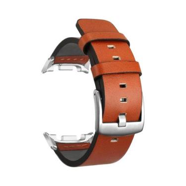 Imagem de Pulseira De Couro Luxuosa Para Samsung Galaxy Watch 8 40mm 44mm Classi