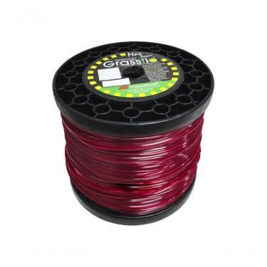Imagem de Fio de Nylon para Cortador de Grama Quadrado 3,0MM Rolo 2KG para Acabamento de Gramados...