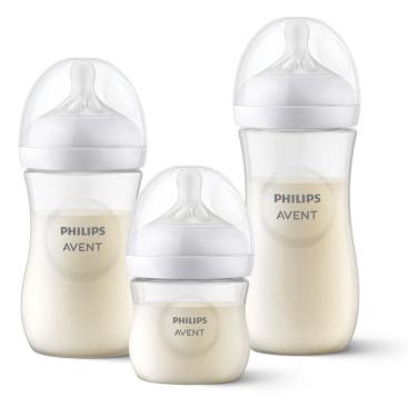 Imagem de Kit Mamadeiras Pétala Philips Avent 3.0 125ml, 260ml e 330ml Anticolic