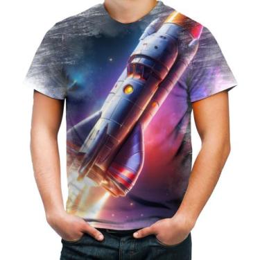 Imagem de Camiseta Desgaste Foguete Espacial Space Rocket Espaço 1 - Kasubeck St