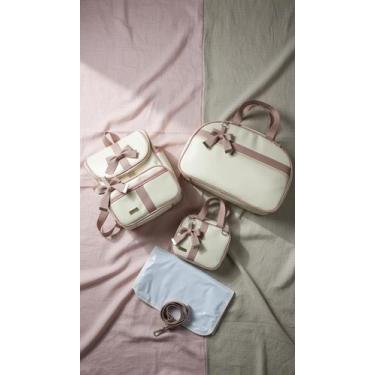 Imagem de KR RK Bolsas Kit Bolsas Maternidade liso, Mala, Mochila e Frasqueira, 