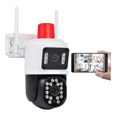 Imagem de Camera de segurança FULL HD Wifi Lente dupla Zoom sensor e rastreio de