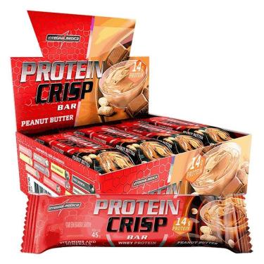 Imagem de Barra Proteína Whey Crisp Bar 12 Unidades - Integralmedica Peanut Butter