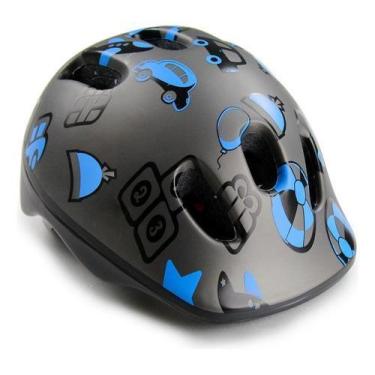 Imagem de Capacete Infantil TRUE FUN Bike Ciclismo De 1/4 Ano Regular, Cinza, Az