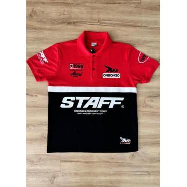 Imagem de Camiseta Polo Masculina Adulto Onbongo Staff Vermelha - G, G, Vermelho