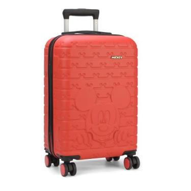 Imagem de Mala de Viagem Grande Mickey Disney Rodas Giro 360 Luxo - Luxcel
