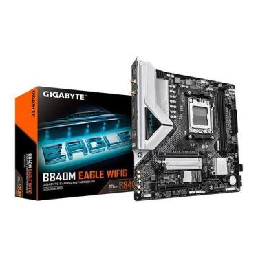 Imagem de Placa Mae Gigabyte B840M Eagle WIFI6 DDR5 AM5 M-ATX AMD B840
