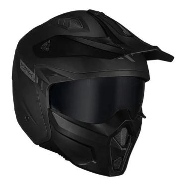 Imagem de Capacete norisk darth ii monocolor preto fosco, 61