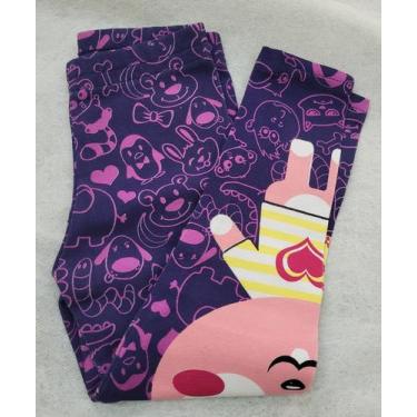 Imagem de Calça Legging Feminino Infantil - Sortido , Estampa roxo, 1