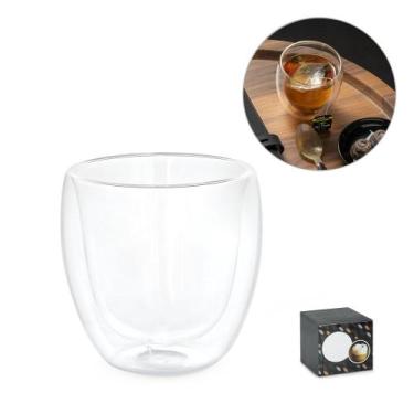 Imagem de Copo Térmico de Vidro Isotérmico com Parede Dupla de 220ml - PRONTO PR