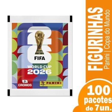 Imagem de Figurinhas Panini da Copa do Mundo 2026 - 100 Envelopes com 7 Figurinh