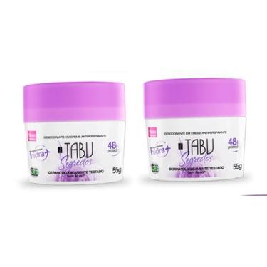 Imagem de Kit Desodorante Creme Antitranspirante Tabu Segredos 55G C/ 2unidades