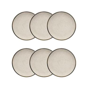 Imagem de Conjunto 6 Pratos de Sobremesa 18,5cm Brisa Cerâmica Oxford