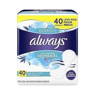 Imagem de Absorvente always protetor diario respiravel c/40