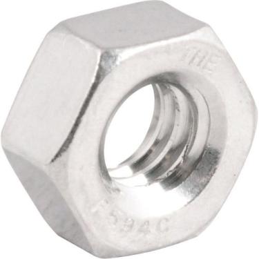 Imagem de Porca Sextavada Inox UNC 1-4 Aço Inox com 5 Unidades para Fixação Durá