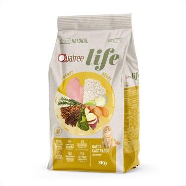 Imagem de Ração Quatree Life Gatos Castrados Frango e Arroz - 3Kg