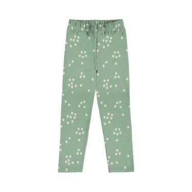 Imagem de Calça Legging Infantil Menina Estampada Rovitex, Verde, 10