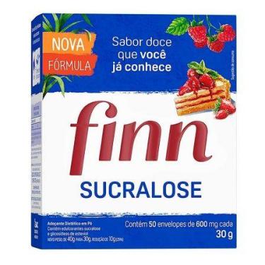Imagem de Adoçante sachê sucralose em pó 50 sachê 600mg - Finn