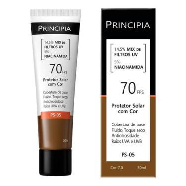 Imagem de PRINCIPIA, Protetor Solar Facial FPS70 PS-05 Cor 7.0 c/ 30ml